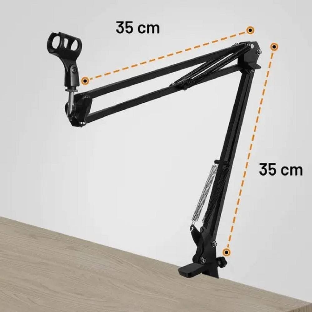 STAFFA BRACCIO SOSPENSIONE IN METALLO SUPPORTO MICROFONO CLIP SCRIVANIA HD3283 - 10