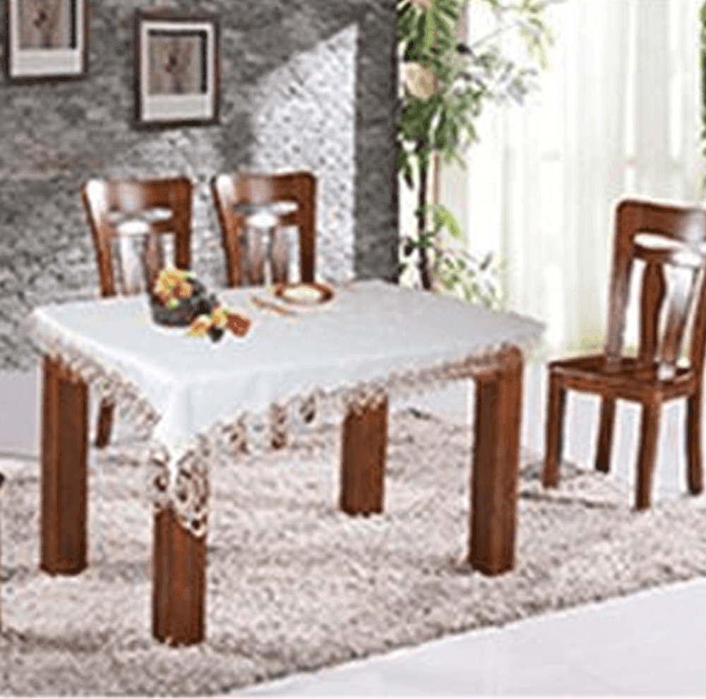 TOVAGLIA COPRITAVOLA ELEGANTE FESTA PIZZO RICAMO VARI COLORI 140X180 140X240 CM - 3