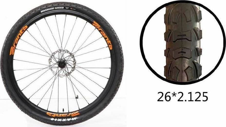 COPERTONE RUOTA PNEUMATICO GOMME PER BICI BICICLETTA MTB BIKE 26×2.125 ZX-8107 - 3