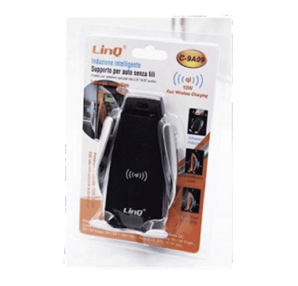 SUPPORTO PER AUTO PRESA ARIA CON CARICABATTERIA WIRELESS PER SMARTPHONE C-9A09 - 3