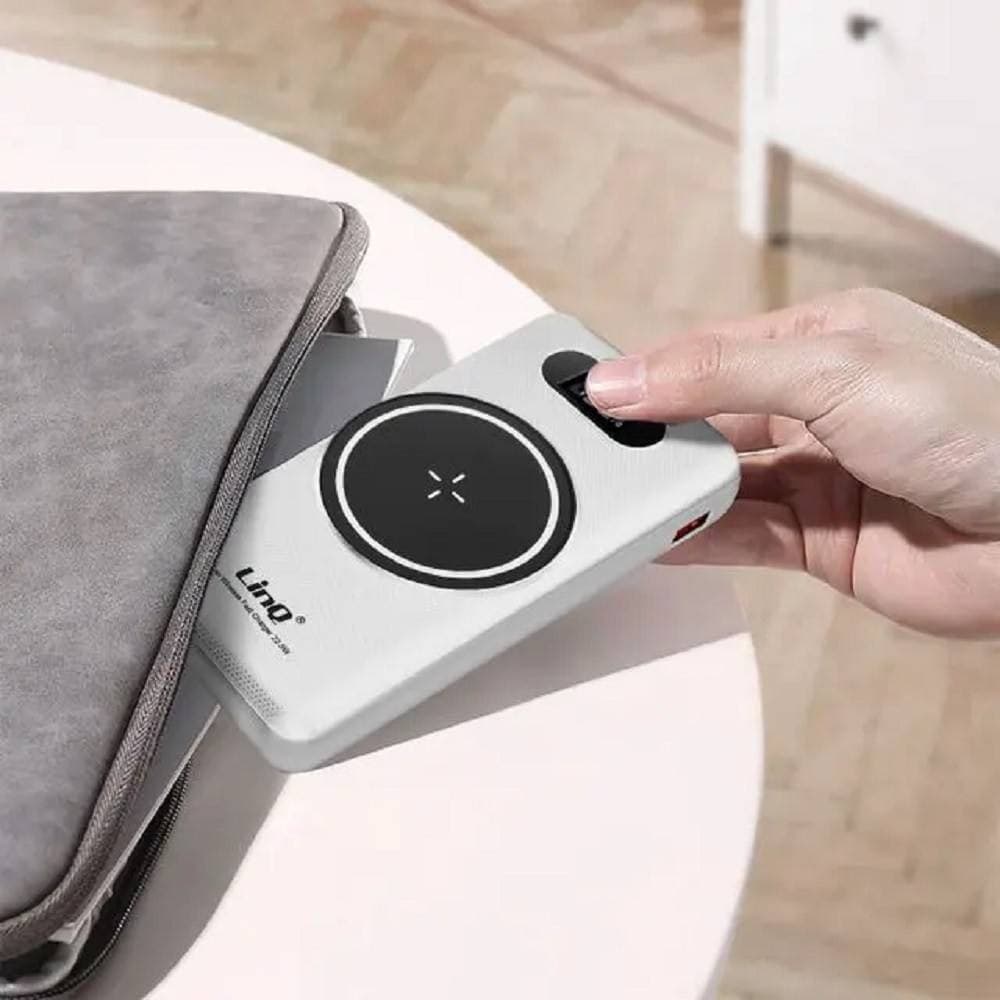 POWERBANK DA 15000 MAH CON RICARICA WIRELESS RAPIDA USB / USB-C CON CAVI TT15808 - 11