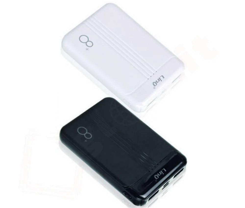 MINI POWERBANK 8000MAH CARICATORE PORTATILE DUAL USB 4LED SOTTILE LEGGERO TT8803 - 2
