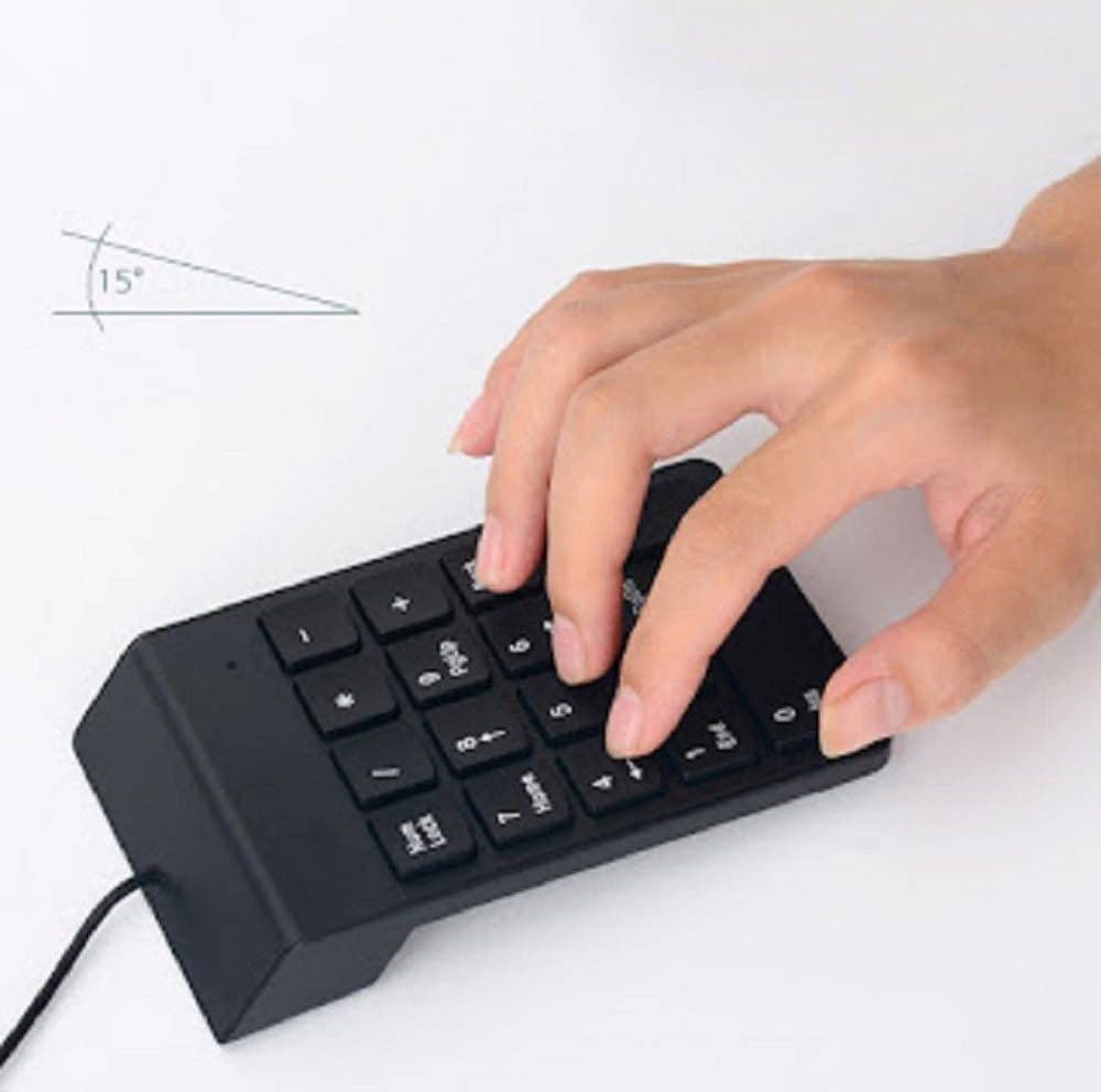 TASTIERA TASTIERINO NUMERICO CABLATO USB PER PC NOTEBOOK G2 SOTTILE 18 TASTI - 3