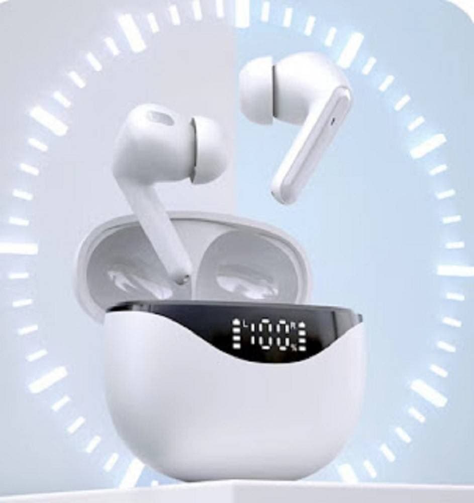SET DOPPIO AURICOLARE CUFFIE BLUETOOTH TOUCH CON BOX DI RICARICA DISPLAY TWS99 - 5