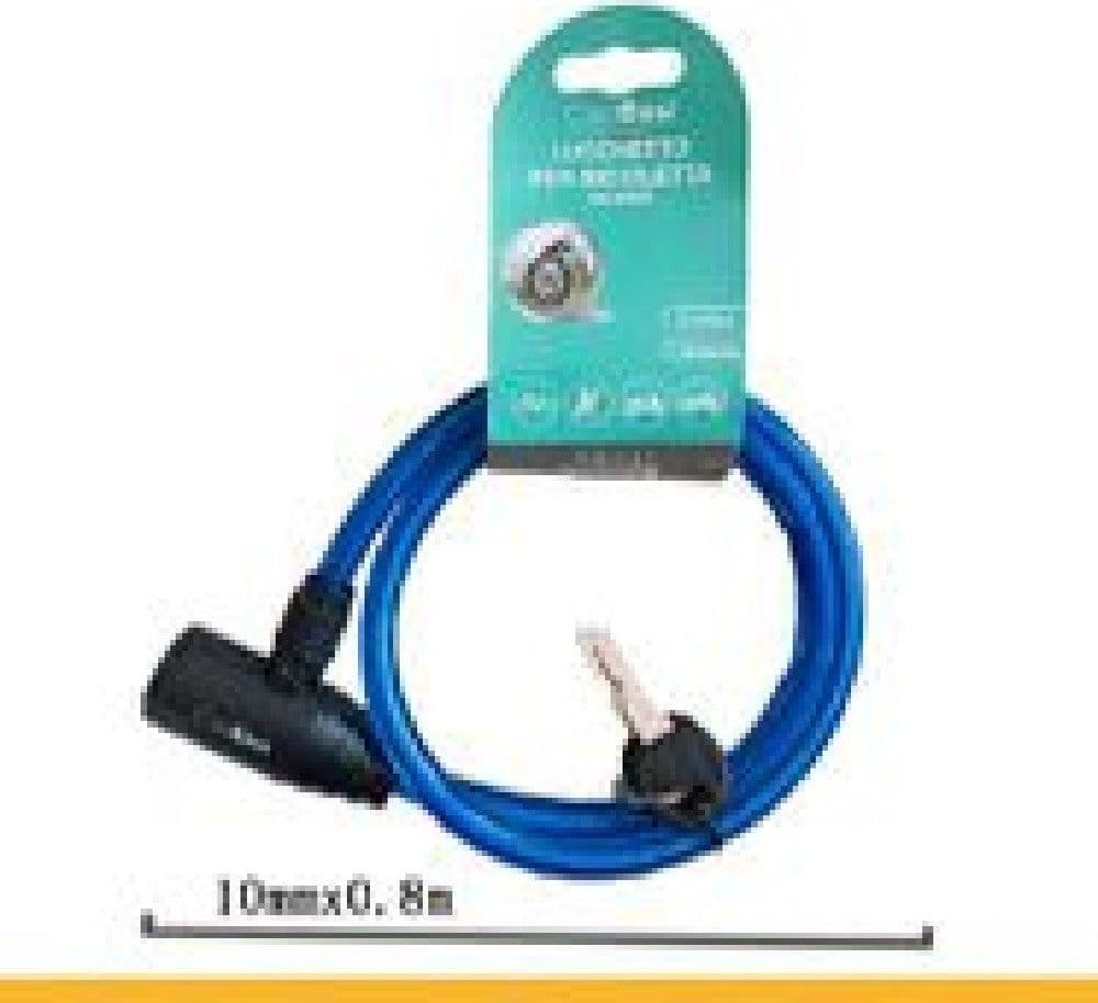 CATENA ANTIFURTO LUCCHETTO BICI BICICLETTA SCOOTER MOTO 80CM 2 CHIAVI CX-9555 - 3