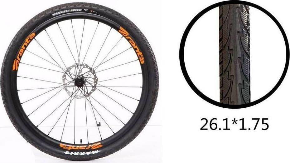 COPERTONE RUOTA PNEUMATICO GOMME PER BICI BICICLETTA MTB BIKE 26.1×1.75 ZX-8109 - 3