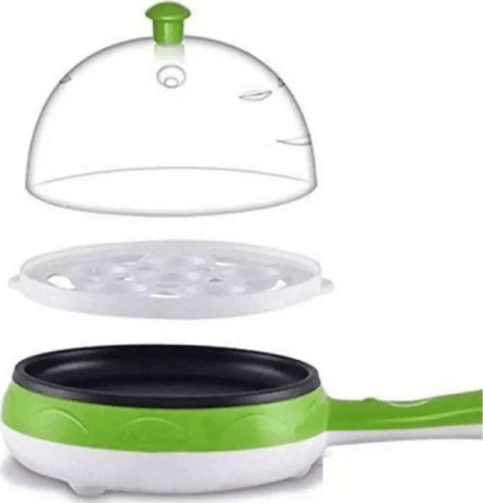 MAGIC POT EGG PENTOLA MAGICA CUOCI UOVA SODE VAPORE DOPPIO STRATO MINI FORNELLO - 6