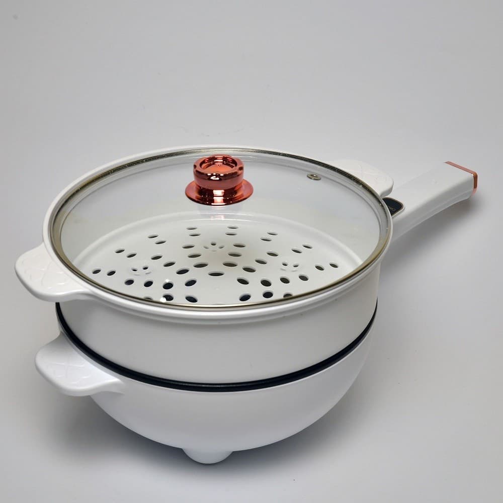 PADELLA ELETTRICA MULTIFUNZIONE 1350W 5LT DOPPIA SUPERFICIE ANTIADERENTE TX-8441 - 5