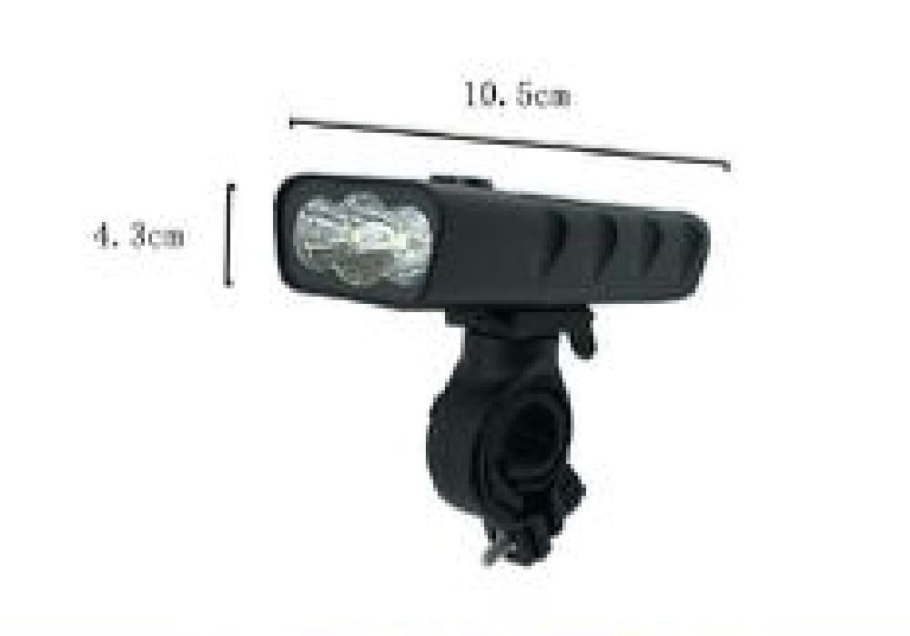 TORCIA LUCE LED FARO FANALE PER BICI BICICLETTA IPX6 RICARICA MICRO USB T-9287 - 2