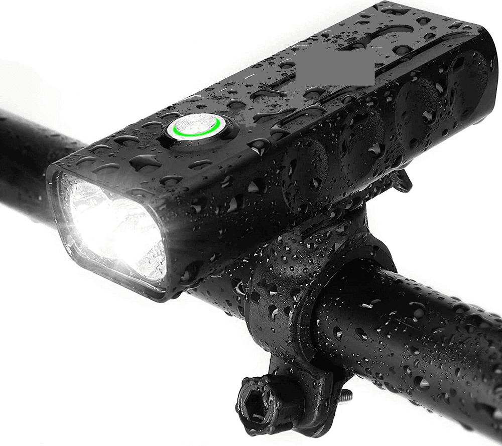 TORCIA LUCE LED FARO FANALE PER BICI BICICLETTA IPX6 RICARICA MICRO USB T-9287 - 3