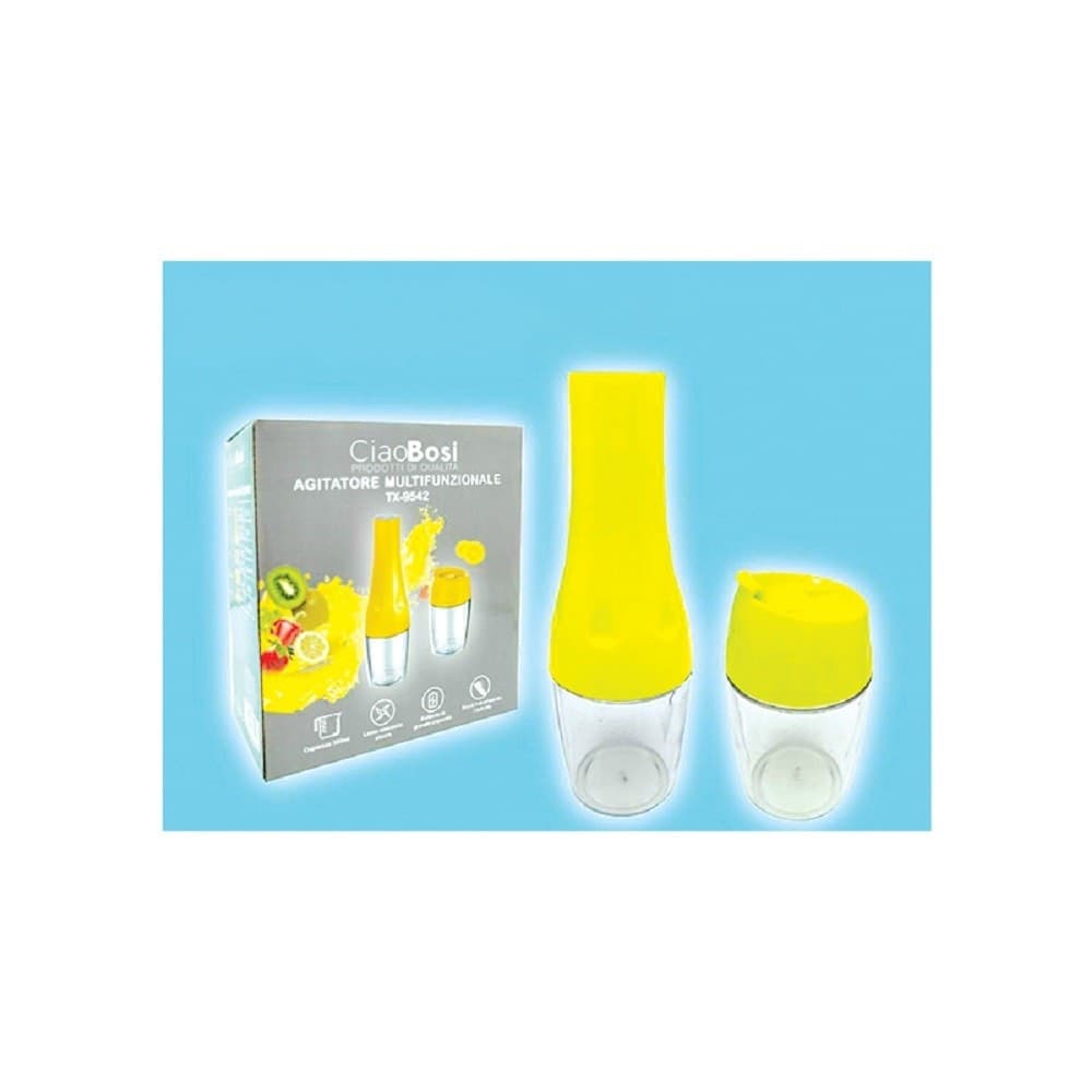 FRULLATORE AGITATORE MULTIFUNZIONALE USB RICARICABILE PORTATILE ELETTRICO TX-9542 - 5