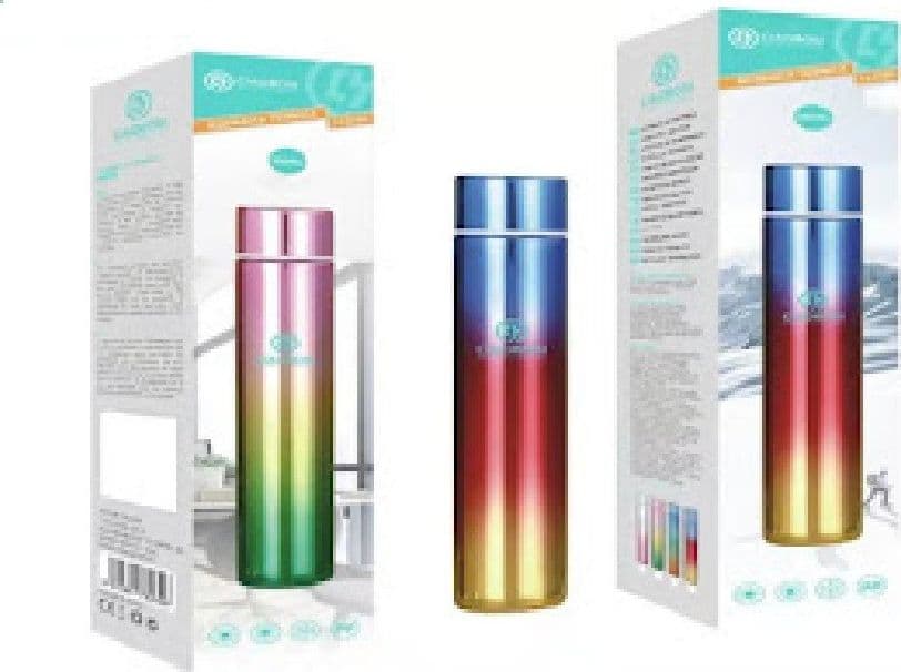 BOTTIGLIA BORRACCIA TERMICA ACCIAIO THERMOS 280ML PORTA VIVANDE COLORATO TX-8260 - 6