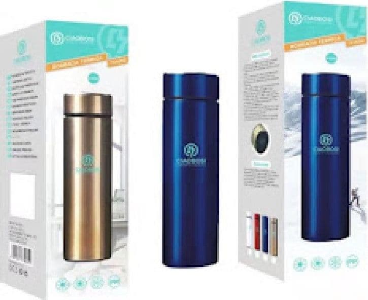 BORRACCIA TERMICA IN ACCIAIO 450 ML THERMOS CALDO FREDDO PORTA BEVANDE TX-8262 - 6