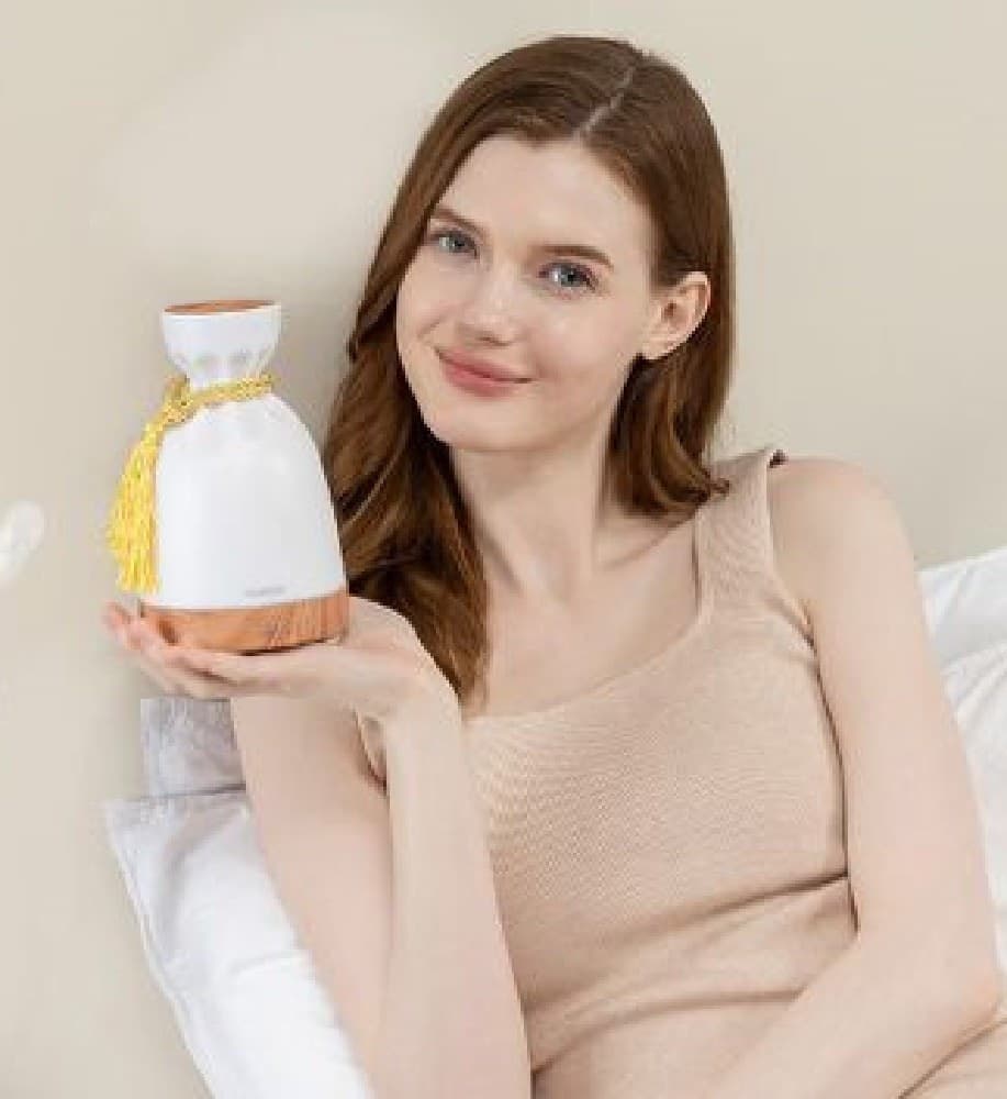 DIFFUSORE AROMI UMIDIFICATORE ULTRASUONI SERBATOIO 200ML 10W AROMATERAPIA TX-8364 - 5