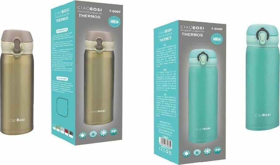 BORRACCIA TERMICA PORTA VIVANDE THERMOS TERMOS CONTENITORE BOTTIGLIA 500ML TX-9007 - 5