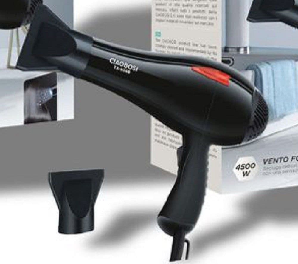 ASCIUGACAPELLI PHON PROFESSIONALE 4500W CON BECCUCCIO ASCIUGATURA RAPIDA TX-9068 - 3
