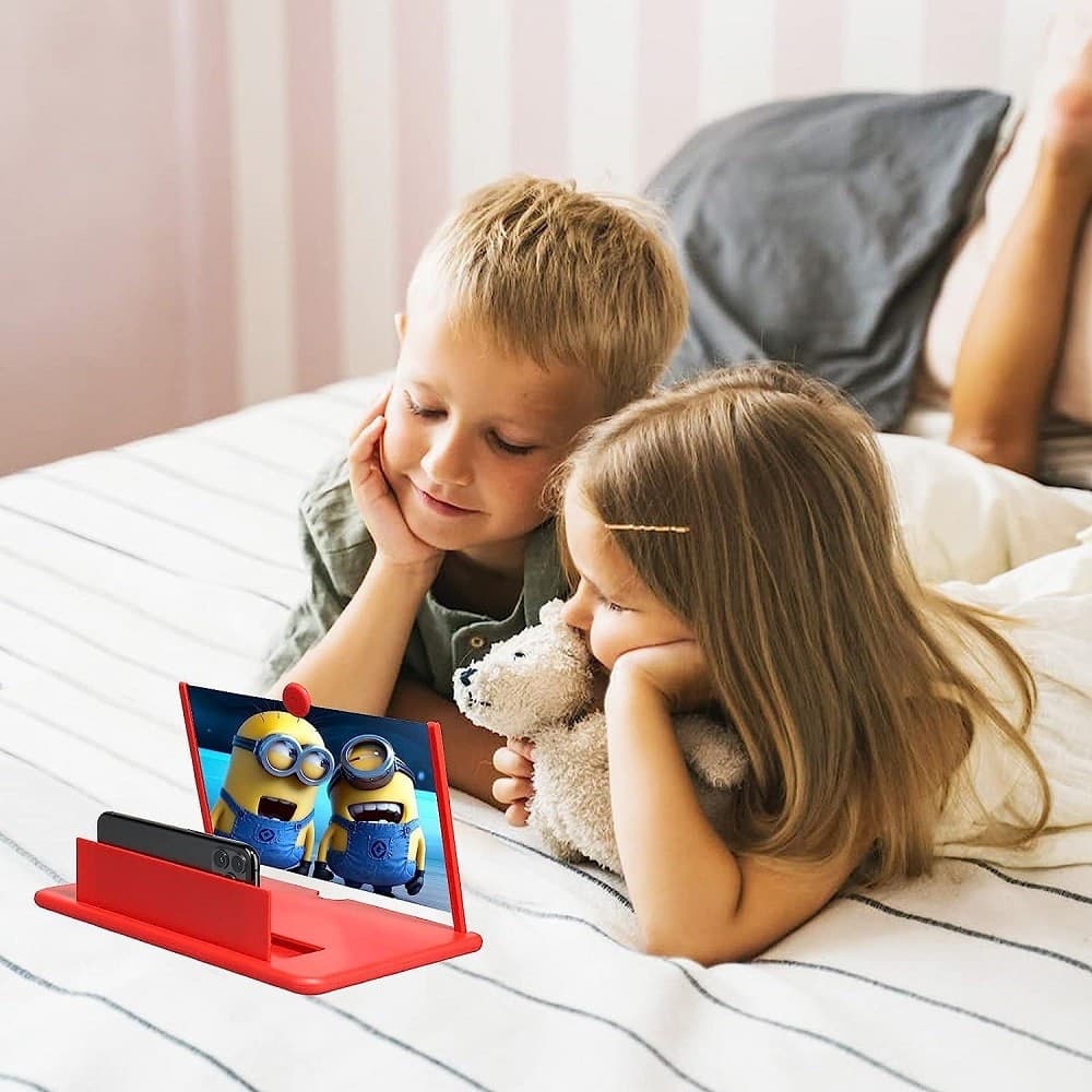 LENTE DI INGRANDIMENTO SCHERMO 12" 3D PER CELLULARE SMARTPHONE GUARDARE VIDEO FILM - 10