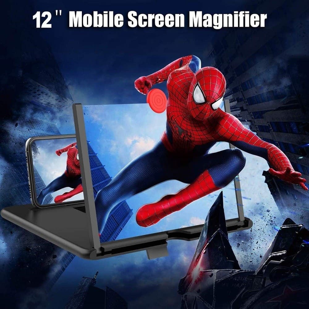 LENTE DI INGRANDIMENTO SCHERMO 12" 3D PER CELLULARE SMARTPHONE GUARDARE VIDEO FILM - 6