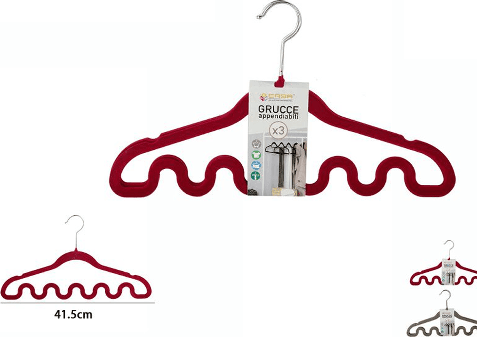 SET 3 GRUCCE APPENDIABITI FASHION ONDE MAGICHE COLORATE SHIRT ACCESSORI 5 SLOT - 2