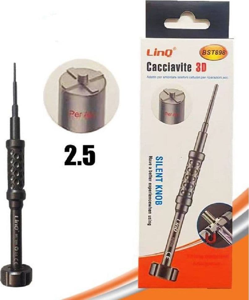 CACCIAVITE TORX 3D 2.5 PROFESSIONALE RIPARAZIONE SMARTPHONE CELLULARI BST898-2.5