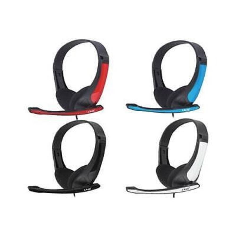CUFFIE CON MICROFONO STEREO PER PC NOTEBOOK COMPUTER SKYPE MSN JACK 3.5MM CY-803 - 3