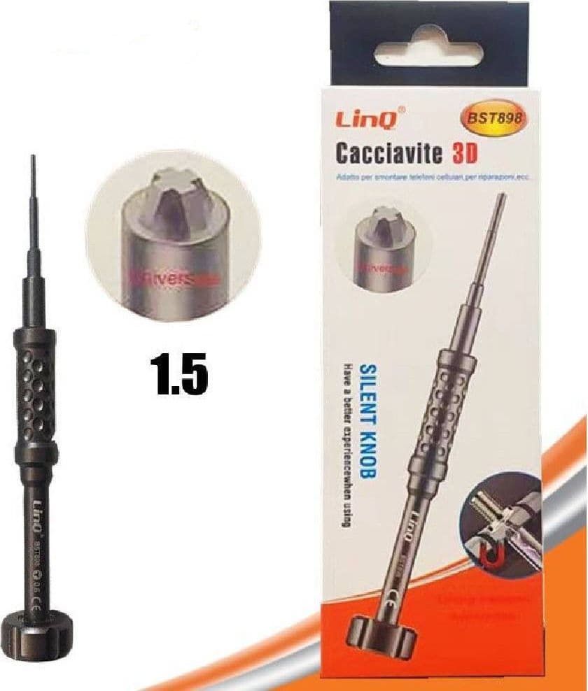 CACCIAVITE TORX 3D 1.5 PROFESSIONALE RIPARAZIONE SMARTPHONE CELLULARI BST898-1.5