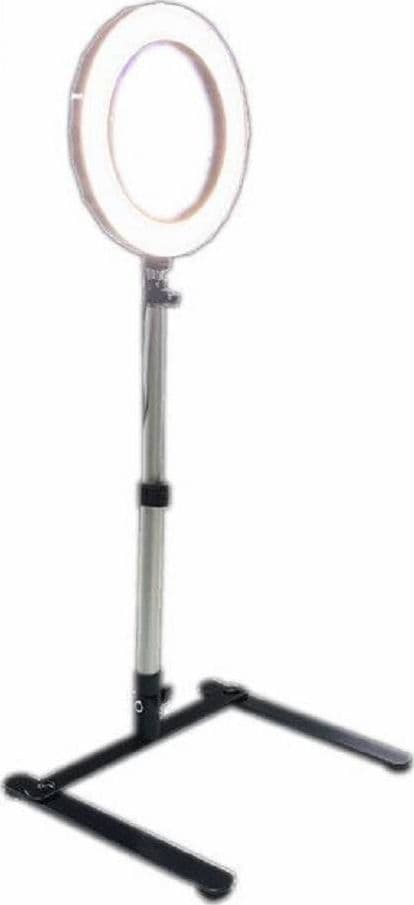 LUCE LED AD ANELLO LUMINOSO PER SELFIE STAFFA TAVOLO SUPPORTO CELLULARE BD2005 - 2