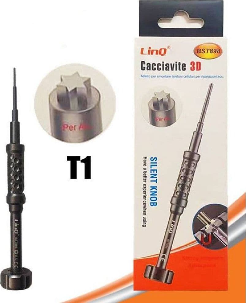CACCIAVITE TORX 3D T1 PROFESSIONALE RIPARAZIONE SMARTPHONE CELLULARI BST898-T1
