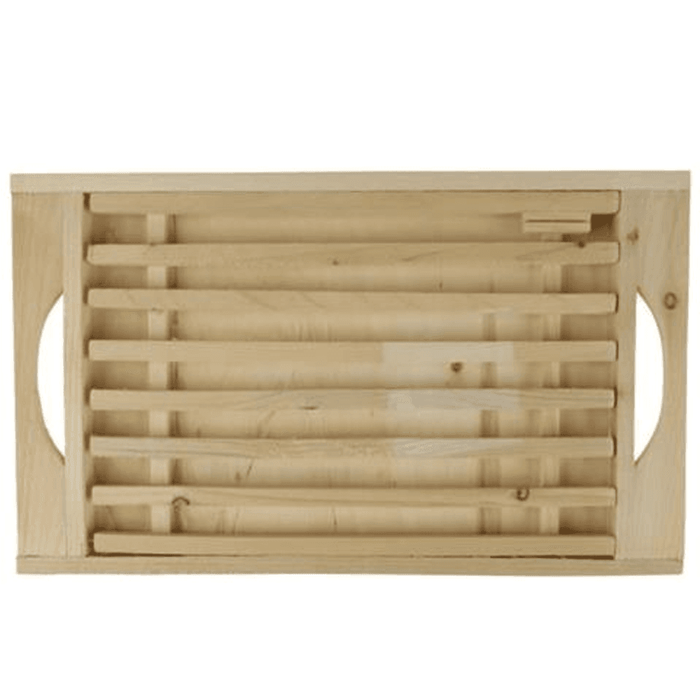 TAGLIERE IN LEGNO PER PANE SALUMI FORMAGGI CON GRIGLIA ESTRAIBILE PER BRICIOLE - 2