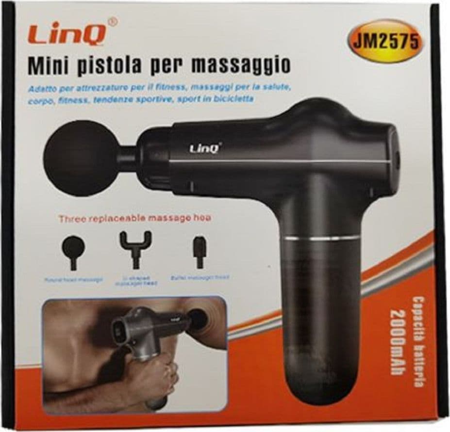 MINI PISTOLA PER MASSAGGI VIBRAZIONI A PERCUSSIONE TERAPIA SALUTE FITNESS JM2575 - 3