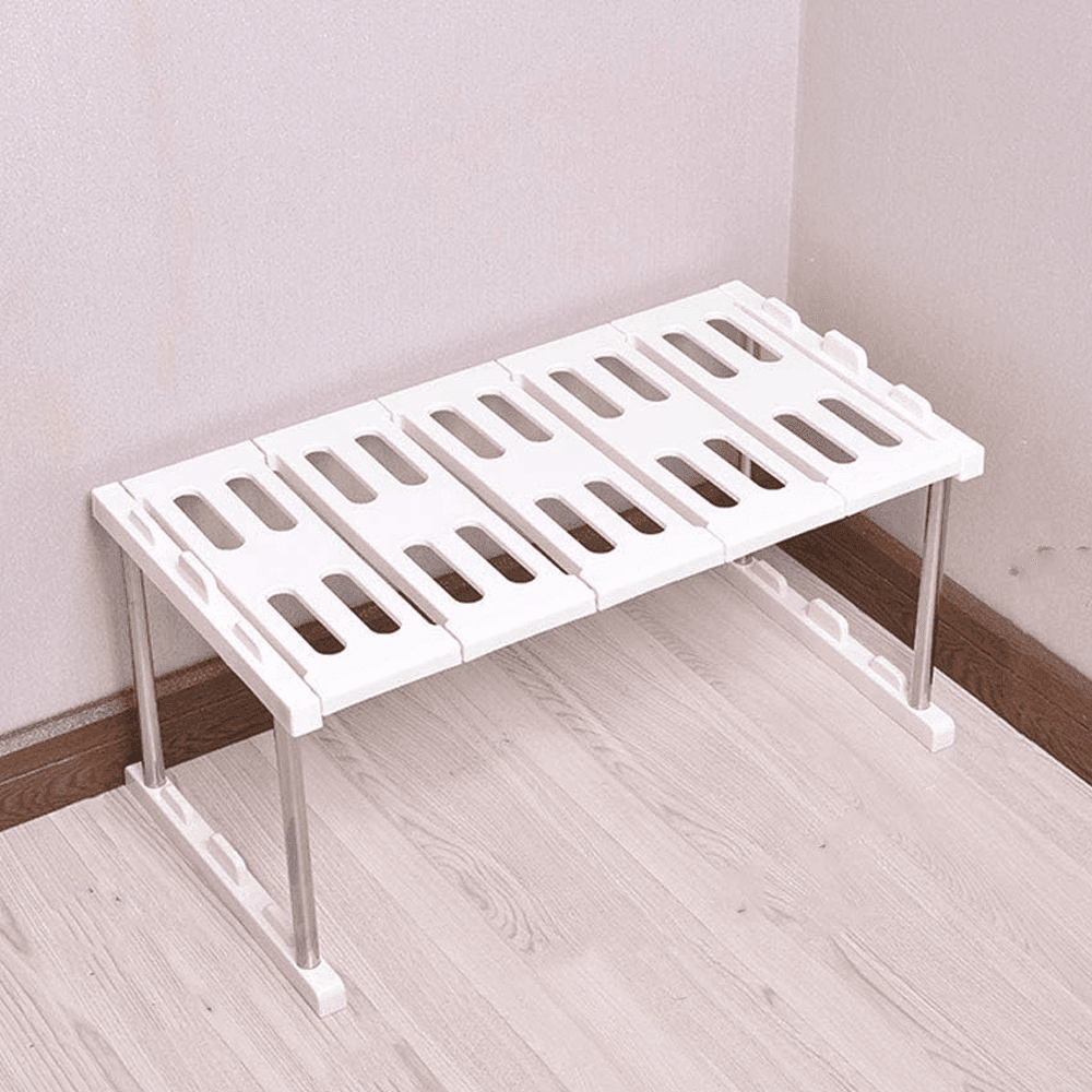 MENSOLA SOVRAPPONIBILE SALVASPAZIO ORGANIZER IMPILABILE ARMADIO MOBILI 65x24x30 - 3