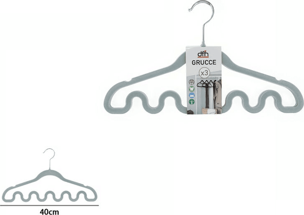 SET 3 GRUCCE APPENDIABITI FASHION FONDO ONDA MAGICA COLORATE SHIRT ACCESSORI TOP - 2