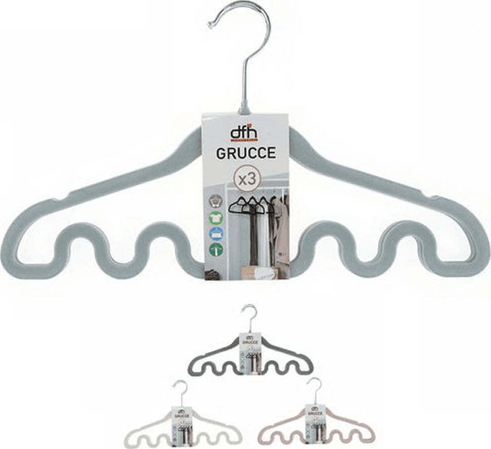 SET 3 GRUCCE APPENDIABITI FASHION FONDO ONDA MAGICA COLORATE SHIRT ACCESSORI TOP - 3