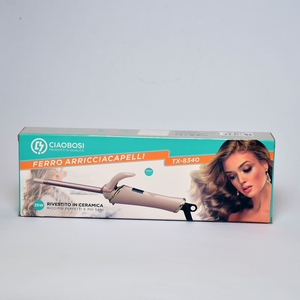 FERRO ARRICCIACAPELLI RIVESTITO IN CERAMICA ARRICCIATORE CAPELLI 35W 9MM TX-8340 - 6