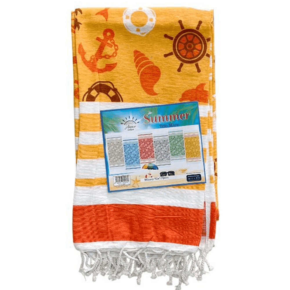 TELO MARE SUMMER ASCIUGAMANO SOTTILE SPORT SPIAGGIA PISCINA VARI COLORI 90X170 - 2