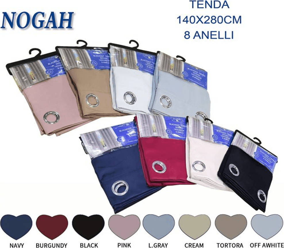 TENDA OSCURANTE NOGAH PANNELLO SINGOLO 8 BORCHIE PORTA FINESTRA BASTONE 140X180 - 3