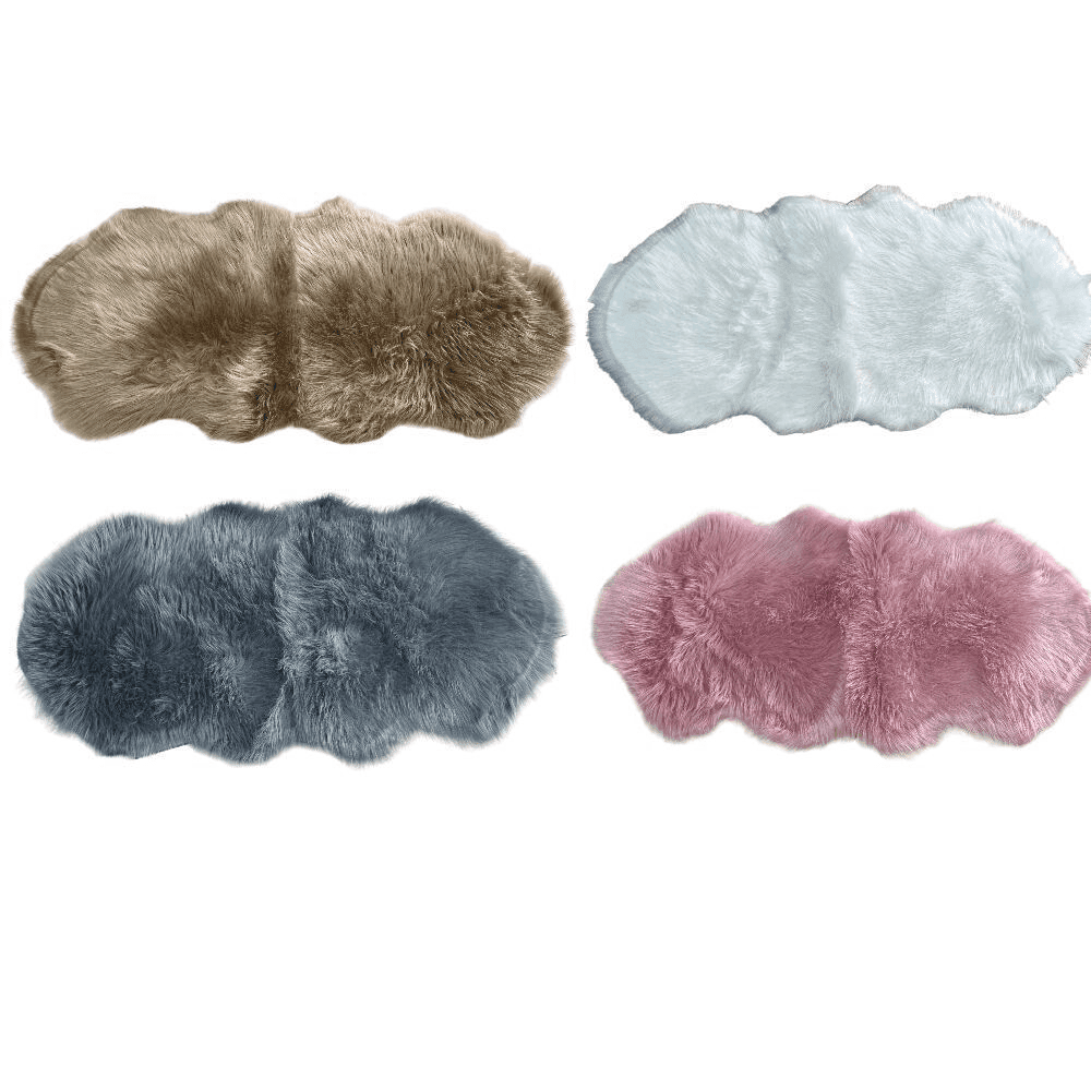 TAPPETO CUTE RETTANGOLARE PELLICCIA FLUFFY COLORI LIVING CAMERA LETTO 60X180 CM - 4