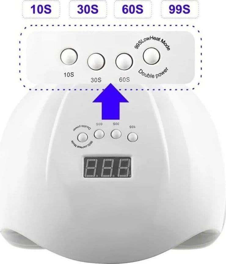 LAMPADA UV LED 68W 36LED FORNETTO PER RICOSTRUZIONE UNGHIE GEL NAIL ART TX-8486 - 9