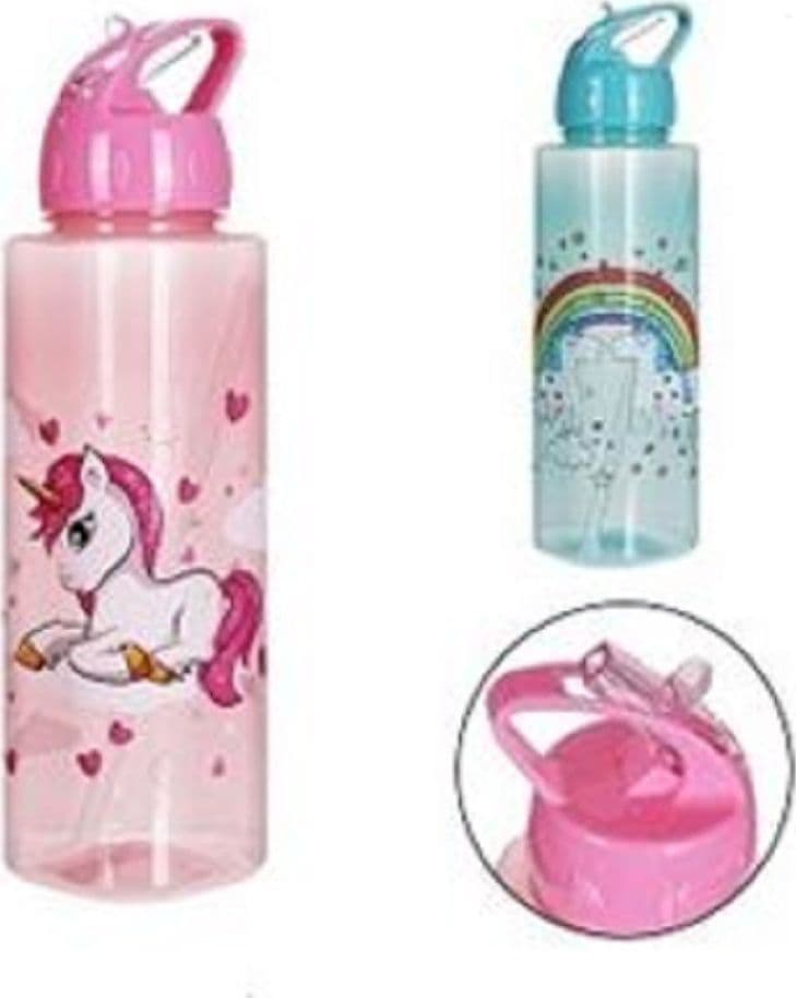 BORRACCIA IN PLASTICA CAPACITA' 750 ML DESIGN UNICORNO 7X25CM 2 MODELLI 0214164 - 2