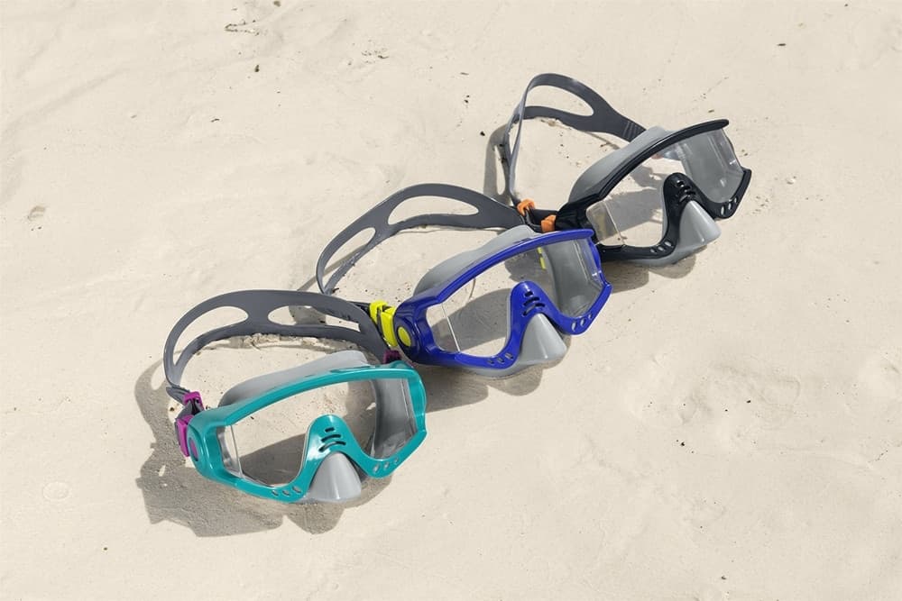 MASCHERA SUBACQUEA RAGAZZI 14+ ANNI DA NUOTO PER PISCINA MARE COLORI ASSORTITI 22044 - 16