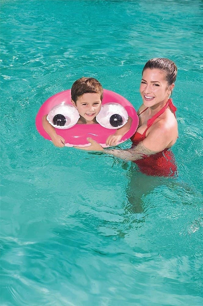 CIAMBELLA SALVAGENTE GONFIABILE BAMBINI 3-6ANNI OCCHI MOBILI 61CM 3 COLORI 36114 - 8