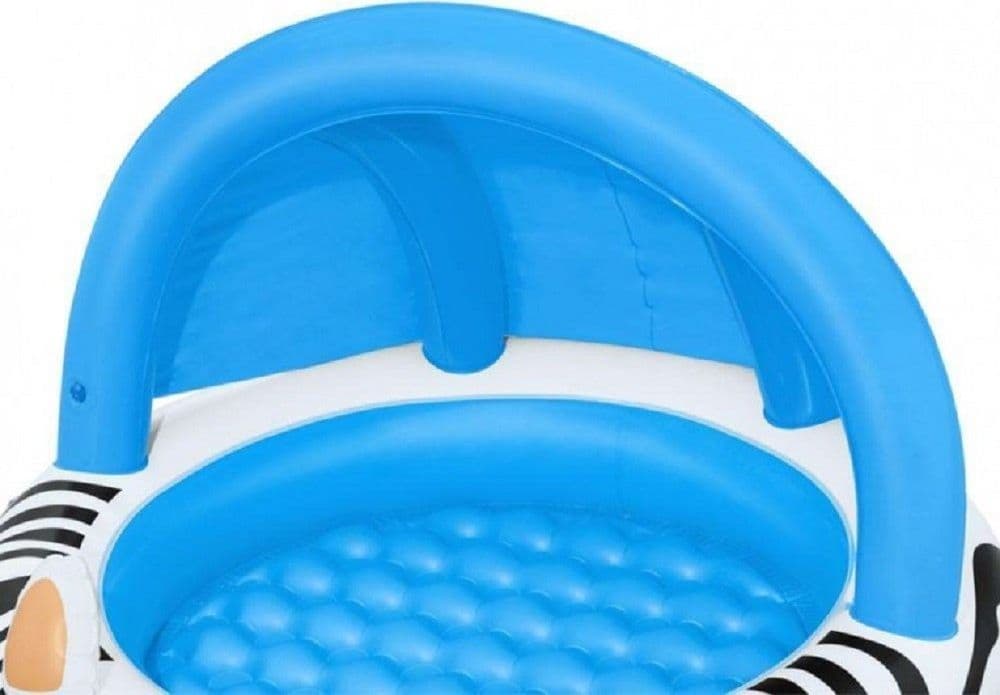 PISCINA CON FONDO GONFIABILE SAFARI CON PROTEZIONE RAGGI UV 97X66CM BAMBINI 52559 - 4