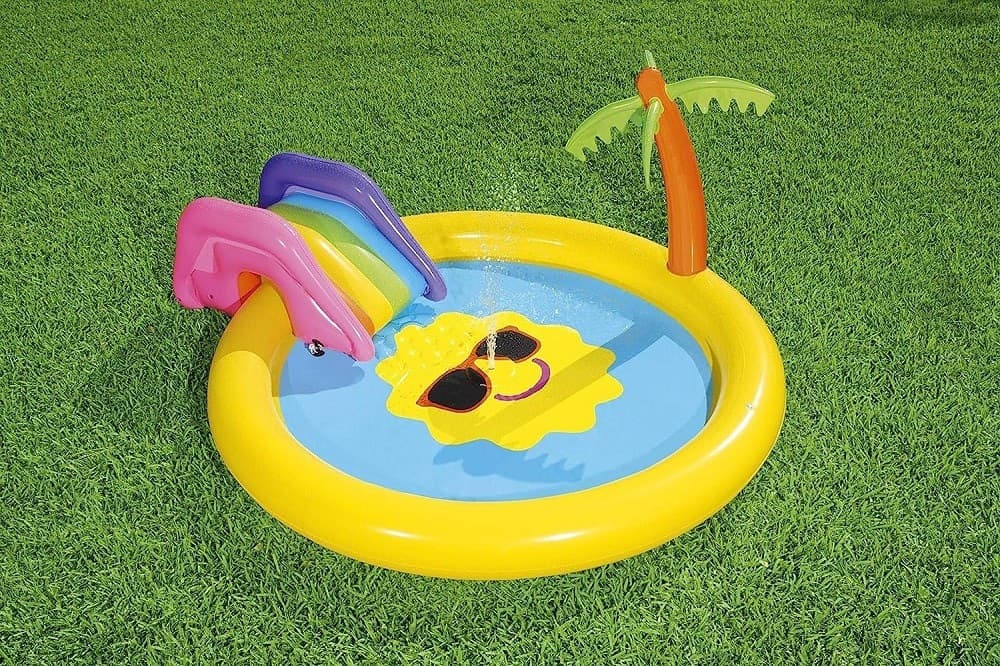 PISCINA GONFIABILE GIARDINO PER BAMBINI CON SCIVOLO 237X201X104CM SUNNYLAND 53071 - 9