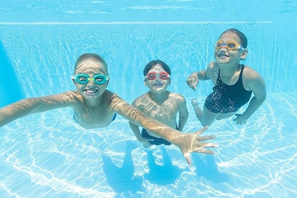 OCCHIALINI NUOTO MARE PISCINA PER BAMBINI 7-14 ANNI ANTIAPPANNAMENTO COLORI ASSORTITI 21049 - 8