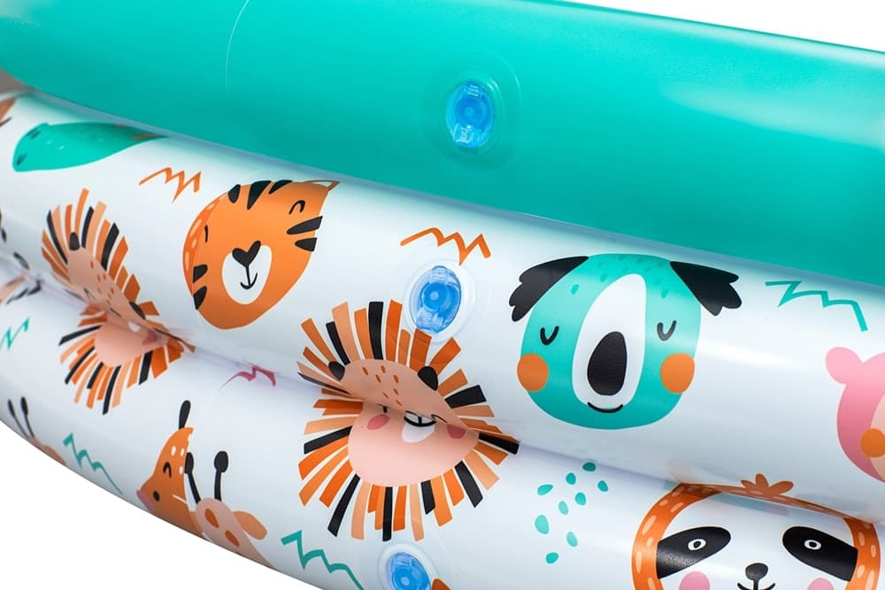 PISCINA A 3 ANELLI GONFIABILE ROTONDA 102X25CM PER BAMBINI +2 ANNI GIARDINO 51008 - 7