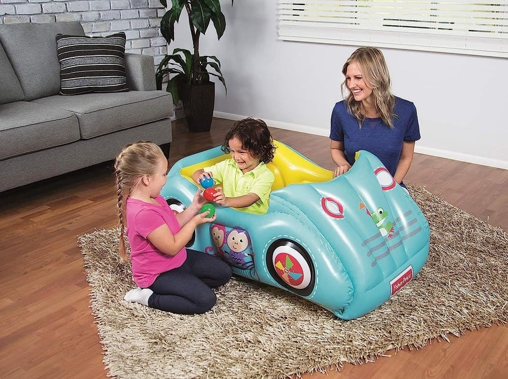 MACCHINA GONFIABILE BAMBINI 2 ANNI+ 119X79X51CM CON 25 PALLINE MULTICOLORE 93535 - 9