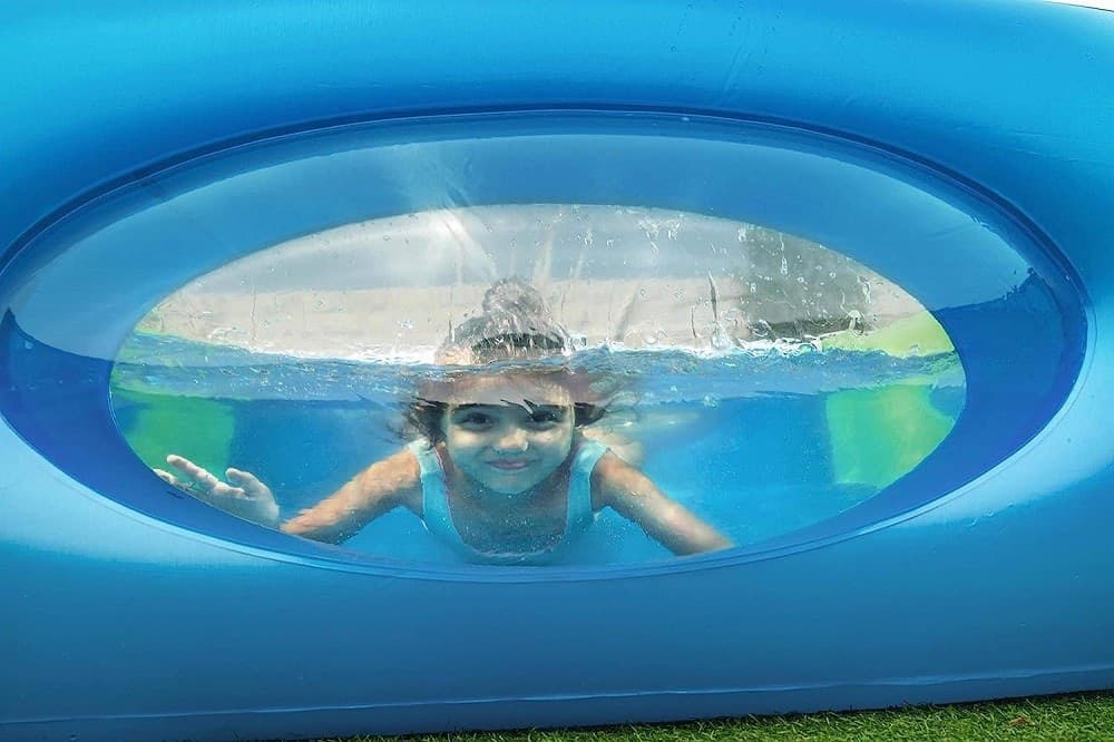 PISCINA PER BAMBINI WINDOW MULTI COLOR CON OBLO' 168X168X56 CM PISCINETTA 51132 - 10