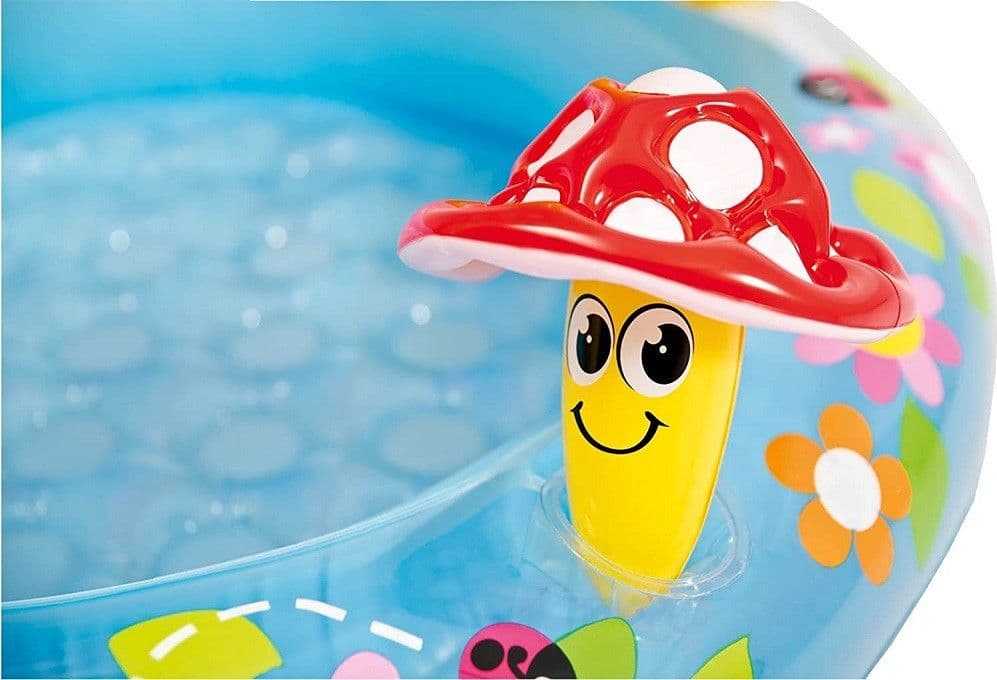 PISCINA BABY FUNGO PARASOLE GIOCO GONFIABILE ROTONDA PER BAMBINI 102X89HCM 57114 - 5