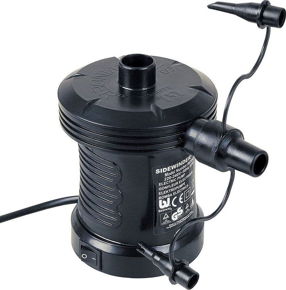 POMPA DI GONFIAGGIO SIDEWINDER GONFIATORE ELETTRICO 220V PISCINA ADATTATORI 62139 - 2