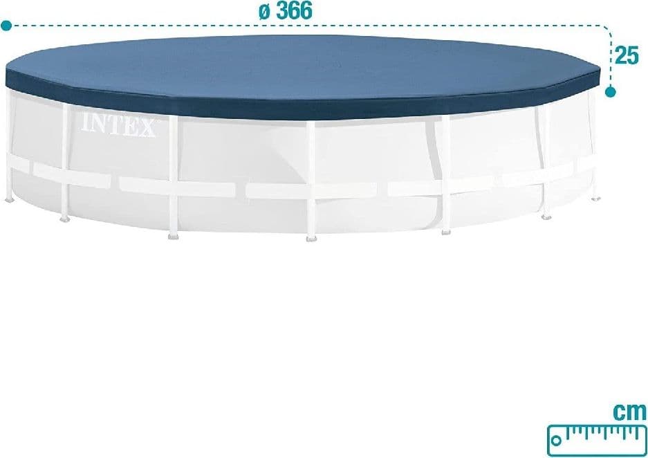 TELO COPERTURA COPRIPISCINA CON TELAIO FRAME TONDO 366CM PROTEGGI GIARDINO 28031 - 5